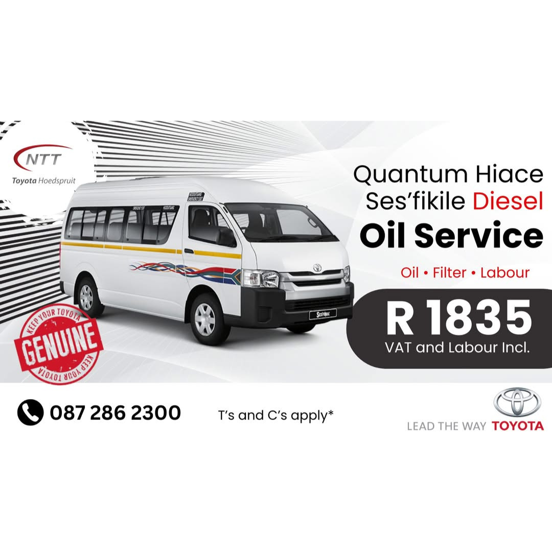 Quantum Hiace Ses’fikile Diesel /Oil Service Special Offer