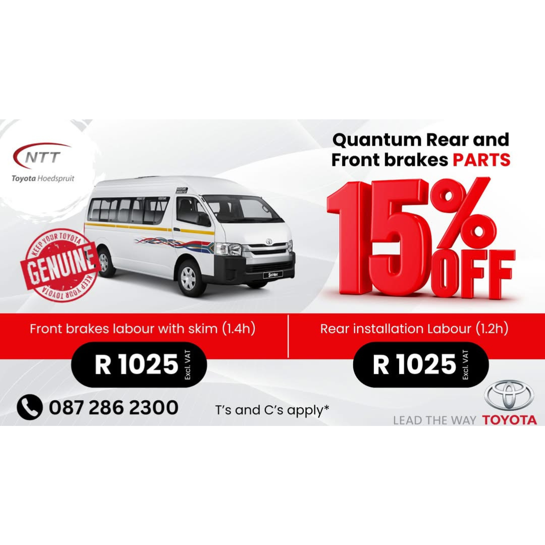 Quantum Rear and Front brakes PARTS Special Offer