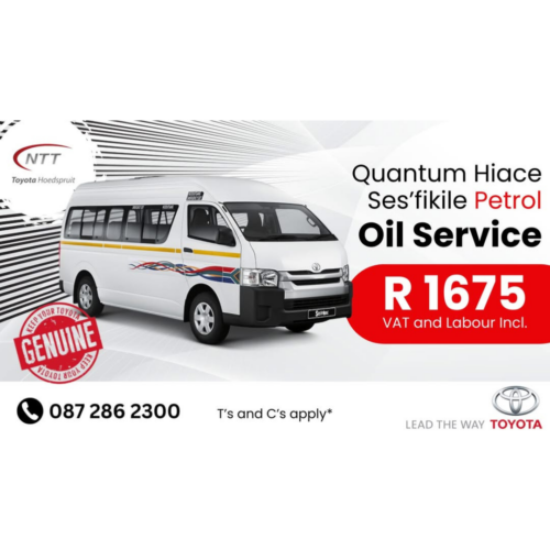 Quantum Hiace Ses’fikile Petrol / Oil Service image from NTT Toyota